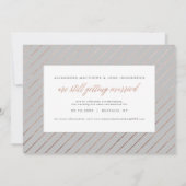 Roze Gouden Wijzig de Datum Trouwuitstelkaart Save The Date (Achterkant)