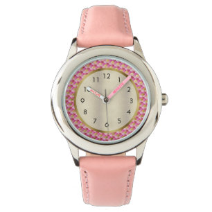 Roze gouden zeemeerminnen horloge