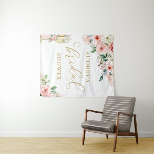 Roze goudflens/Champagne Glass Shower Backdrop Wandkleed (In Situ (horizontaal))