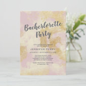 Roze goudglitter Bachelorette Kaart (Staand voorkant)
