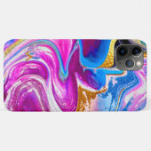 Roze goudglittermarmer van classy Case-Mate iPhone case (Achterkant (horizontaal))