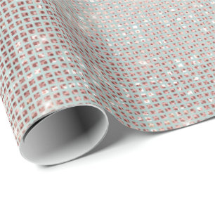 Roze goudkleurig eiwit - sparkly Diamond metallisc Cadeaupapier