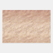 Roze goudluipaard afdrukken Blush Glitter Inpakpapier Vel (Voorkant 3)