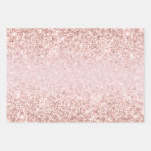Roze goudluipaard afdrukken Blush Glitter Inpakpapier Vel (Voorkant 2)