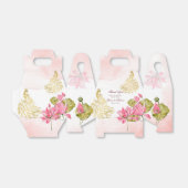 Roze goudpauwoog Indische bruiloft bedankt Bedankdoosjes (Uitgevouwen)