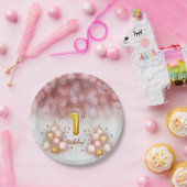 roze goudpeuter Bord (Feest)