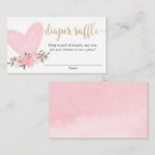 Roze goudValentijnsdag - Dappere goederenkaarten Informatiekaartje (Voorkant / Achterkant)