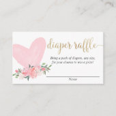 Roze goudValentijnsdag - Dappere goederenkaarten Informatiekaartje (Voorkant)