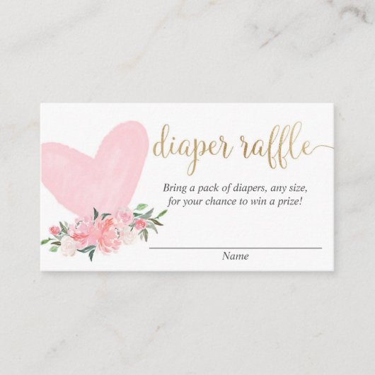 Roze goudValentijnsdag - Dappere goederenkaarten Informatiekaartje (Voorkant)