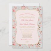 roze goudvezel kaart (Voorkant)