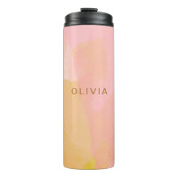 Roze goudWaterverf Abstract schilderen Aangepaste 