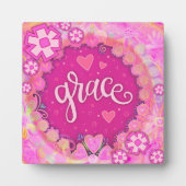 Roze Grace Inspirerend Bloemen  Fotoplaat (Voorkant)