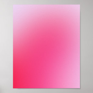 Roze gradiënt aura poster