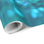 Roze gradiënt Blauw Blauwgroen Sparkle Trendy Glit Cadeaupapier (Rol Hoek)