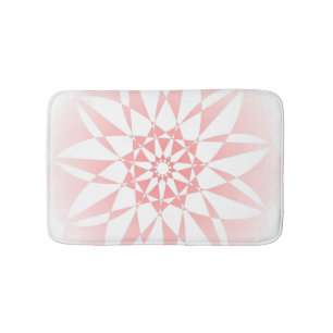  roze gradiënt Floral Bath Mat