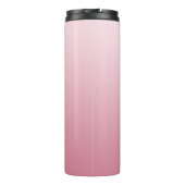 Roze Gradient Handschrift Gepersonaliseerde tante Thermosbeker (Achterkant)