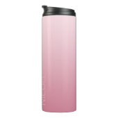 Roze Gradient Handschrift Gepersonaliseerde tante Thermosbeker (Geroteerd rechts)