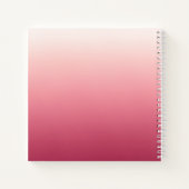 Roze Gradiënt Initialen Notitieboek (Achterkant)