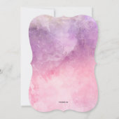 Roze Gradient Invitation Kaart (Achterkant)