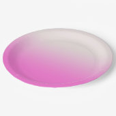 Roze gradiënt ombre papieren bordje (Gekanteld)