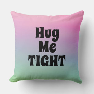 Roze gradiënt typografie cool grappig kussen