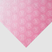 Roze gradiëntpapier voor logo tissuepapier (Detail)