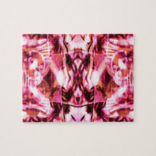 Roze graffiti-patroon legpuzzel