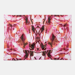 Roze graffiti-patroon theedoek