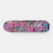 Roze graffiti skateboard. skateboard (Horizontaal)