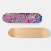 Roze graffiti skateboard. skateboard (Horizontaal)