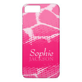 Roze grafische dierlijke afdruknaam Case-Mate iPhone case (Achterkant)