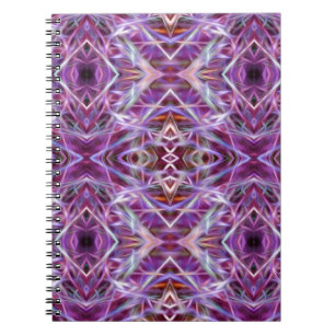 Roze grafische Mandala Notitieboek