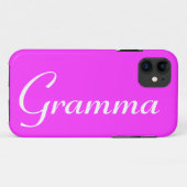 roze "Gramma"-telefoonbehuizing Case-Mate iPhone Case (Achterkant (horizontaal))