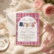 Roze Grandmillennial Luxe Meisje Baby Shower