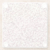 Roze graniet steen textuur glas onderzetter (Achterkant)