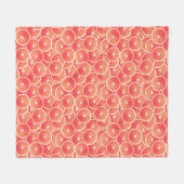 Roze grapefruitmoes fleece deken (Voorkant (Horizontaal))