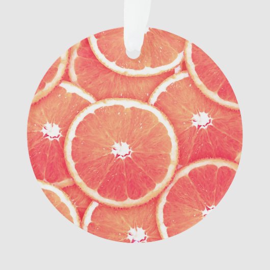 Roze grapefruitmoes ornament (voorkant)