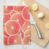 Roze grapefruitmoes theedoek (Quarter Fold)