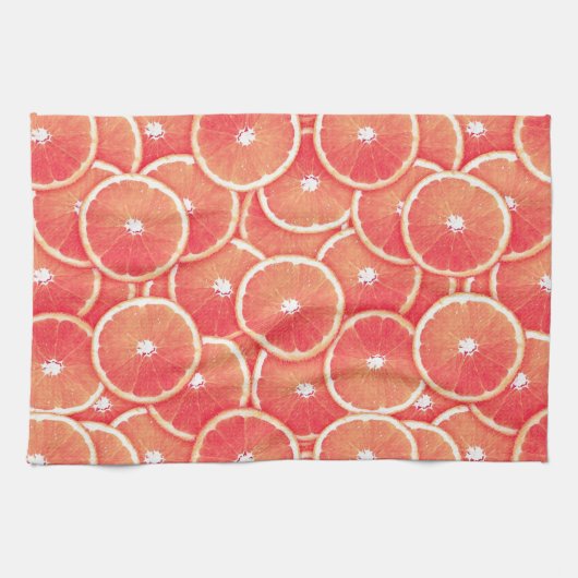 Roze grapefruitmoes theedoek (Horizontaal)