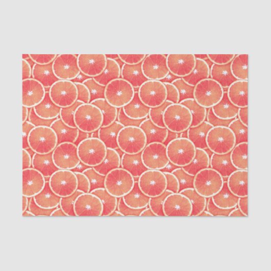 Roze grapefruitmoes tissuepapier (Voorkant)