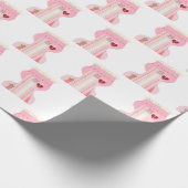 Roze grappig Bustier Corset Cadeaupapier (Hoek)