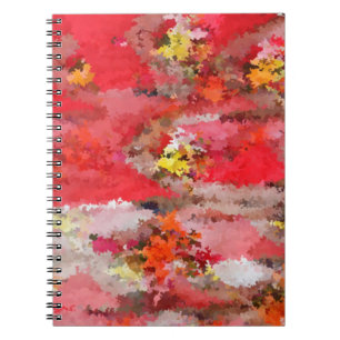 Roze grassen Spiral Photo-notebook Notitieboek