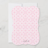 Roze Grenzen Religieuze Uitnodiging (Achterkant)