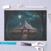 Roze griezelig carnaval decoupage papier (Craft)