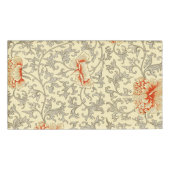 Roze Grijs Botanische Bloemen Naambadge (Voorkant)