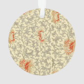 Roze Grijs Botanische Bloemen Ornament (achterkant)