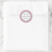 Roze Grijs  Custom Canning Jar Craft Label (Tas)