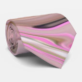 roze, grijs en bruin stropdas (Opgerold)