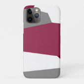 Roze grijs en wit Abstract Case-Mate iPhone Case (Achterkant)