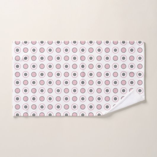 Roze, grijs en wit bad handdoek (Handdoek)